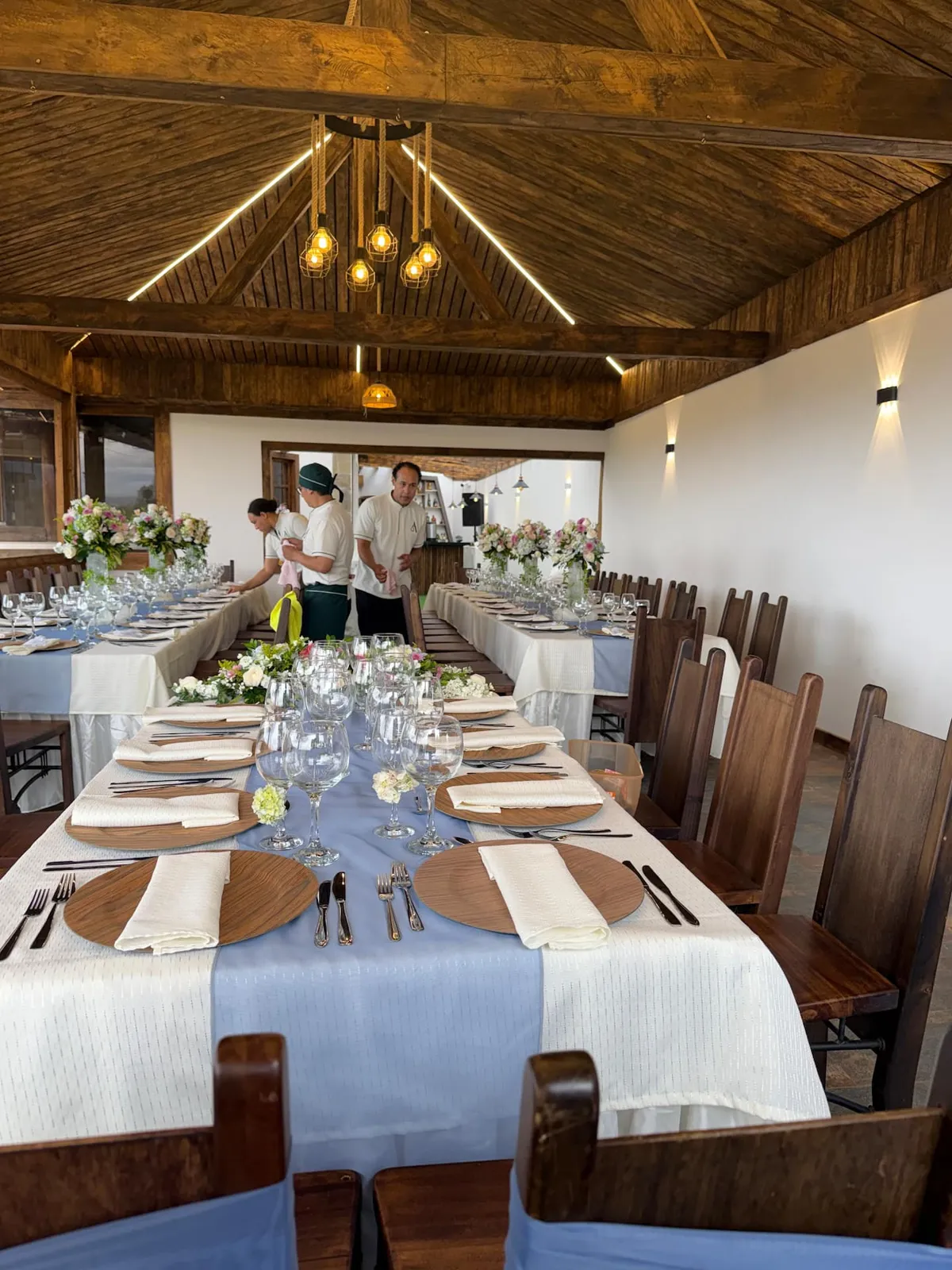 Salón de eventos montado